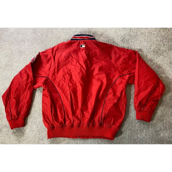 Majestic Anaheim Los Angeles Angels Jacket Majestic Red Fleece Mens Large - Picture 2 of 11
